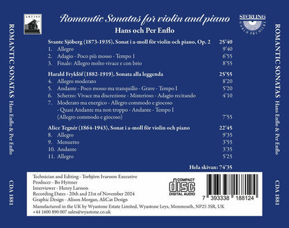Romantic Sonatas for Violin and Piano