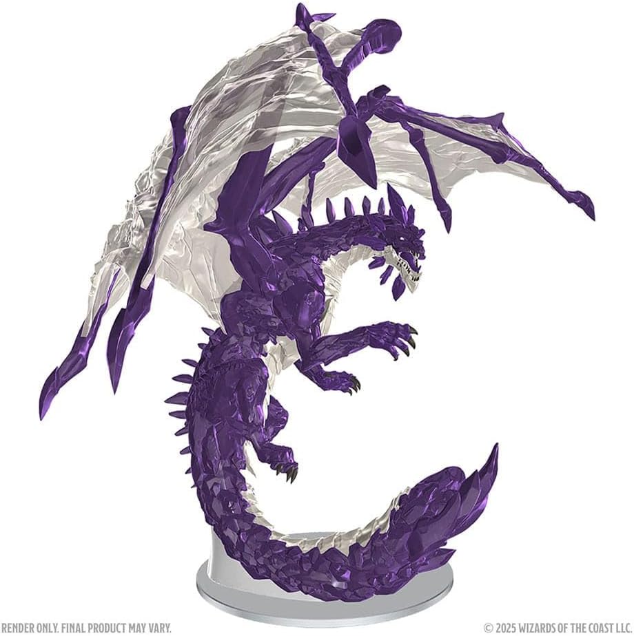 Dungeons & Dragons: Nolzur's Marvelous Unpainted Miniatures - Adult Amethyst Dragon