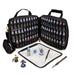 ENHANCE Custodia per Pittura Miniature - Valigetta con Slot per 60 Flaconi e 16 Pennelli, Organizer con Display a Galleria per Colori, Tracolla Comoda, Tappetino Lavabile e Superficie Facile da Pulire
