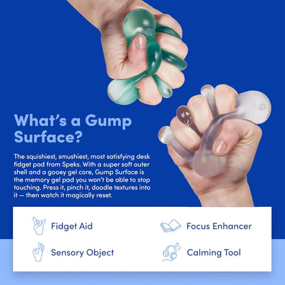 Gump Surface Gel-Filled Stress Ball | Ultra-Squishy Fidget Toy for Stress Relief & Focus | Anxiety Ball for Adults & Teens | Sensory Squeeze Toy | Cool Mix 2 Pack