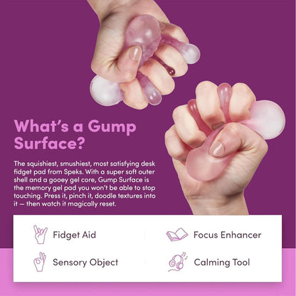 Gump Surface Gel-Filled Stress Ball | Ultra-Squishy Fidget Toy for Stress Relief & Focus | Anxiety Ball for Adults & Teens | Sensory Squeeze Toy | Warm Mix 2 Pack