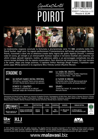 poirot - season 13 (3 dvd) () box set DVD Italian Import