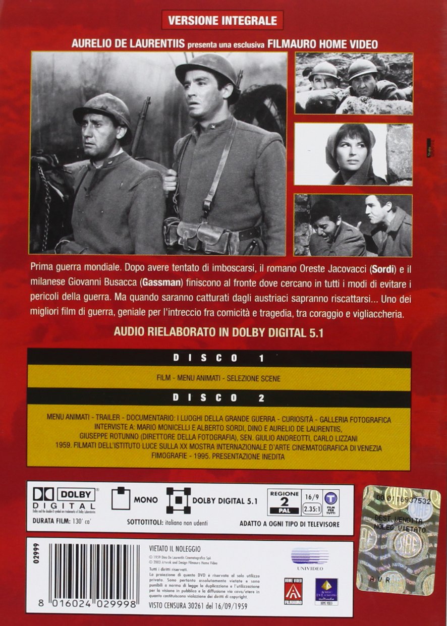 La Grande Guerra (1959) (2 Dvd
