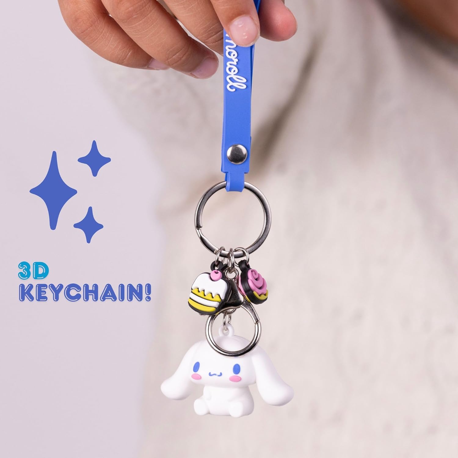 Disney - Cinamoroll 3 D Rubber Keychain