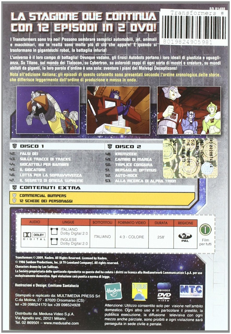 Transformers 03 Stagione 02 Volume 05 Episodi 42-53