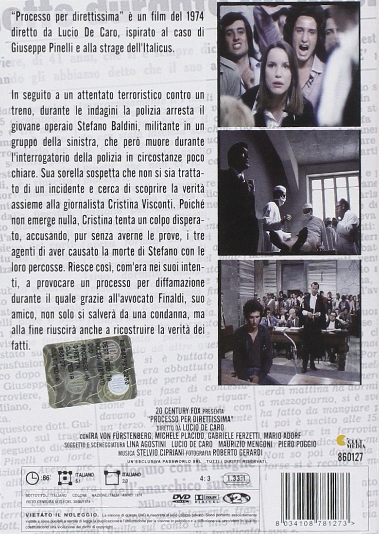 processo per direttissima dvd Italian Import