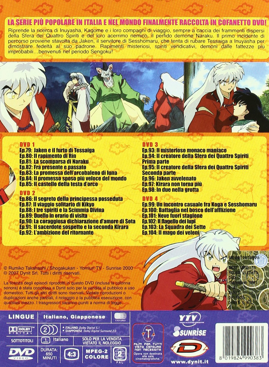 Inuyasha - Stagione 04 (Eps 79-104) (4 Dvd)