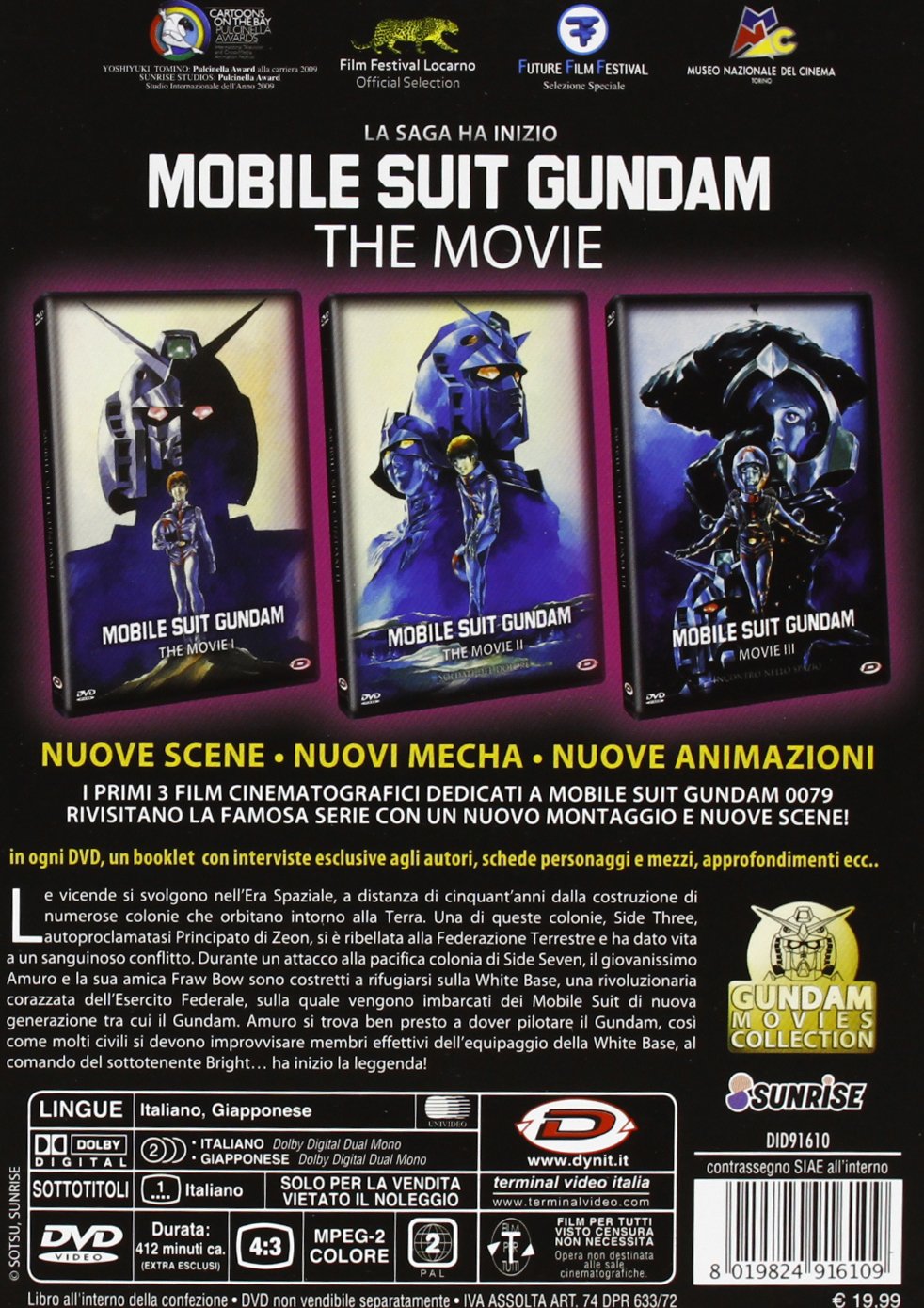 Mobile Suit Gundam The Movie Collection #01 (3 Dvd)