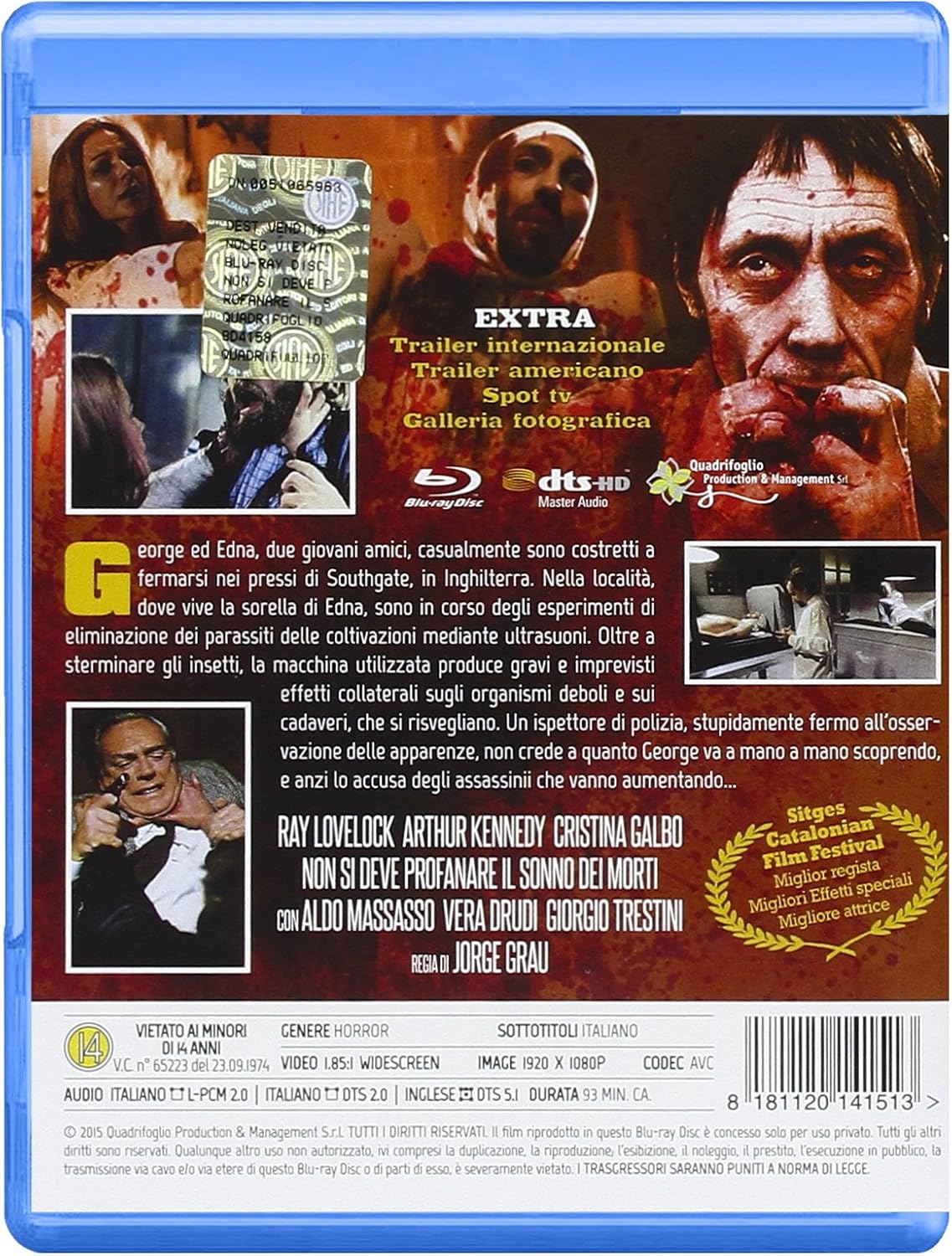 non si deve profanare il sonno dei morti (blu ray) blu_ray Italian Import