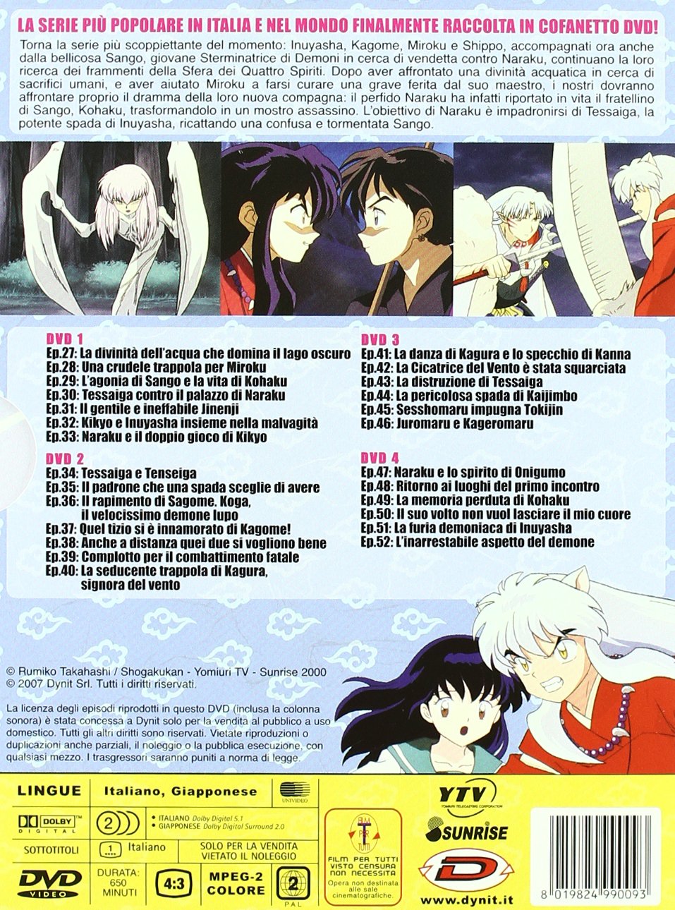 Inuyasha - Stagione 02 (Eps 27-52) (4 Dvd)