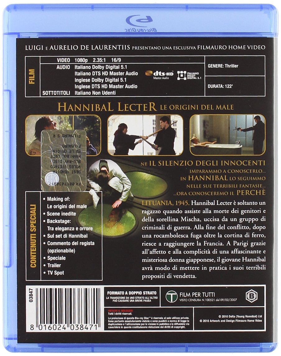 Hannibal Lecter - Le Origini Del Male