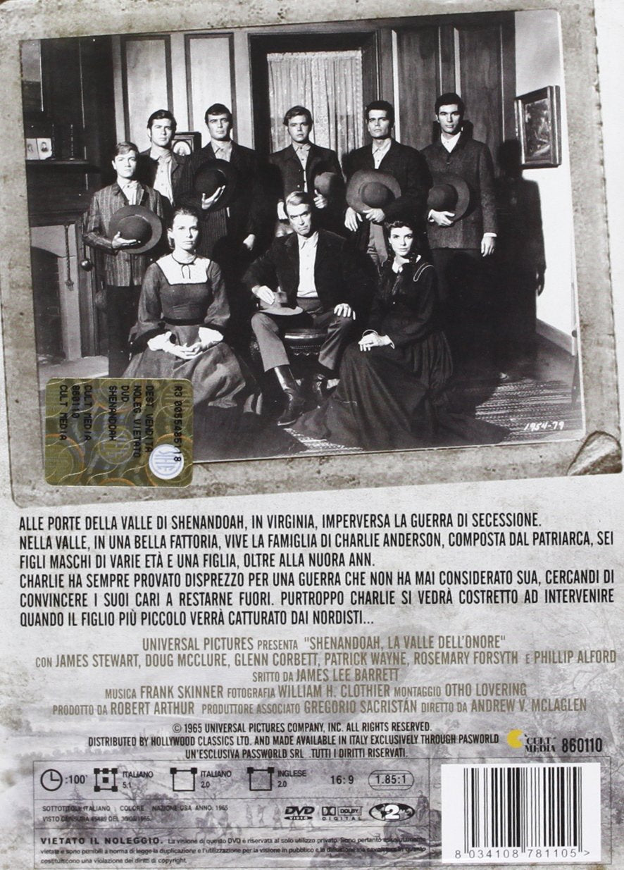 Shenandoah - La Valle Dell'Onore