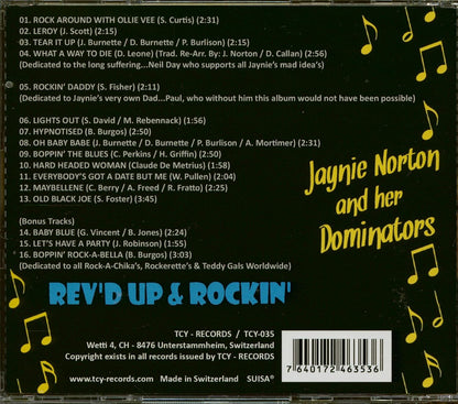 Jaynie Norton & Her Dominators - Rev`d Up And Rockin` (CD)
