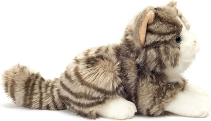Teddy Hermann - Lying Cat Grey 20 Cm (906919)