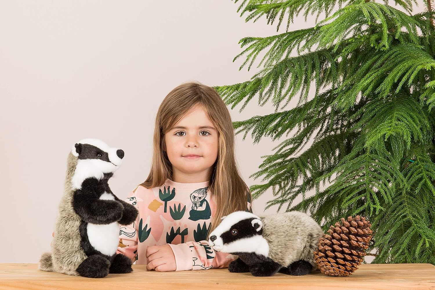 Teddy Hermann 90815 Badger 11,8"/30 cm, Soft Toy, Plush Toy