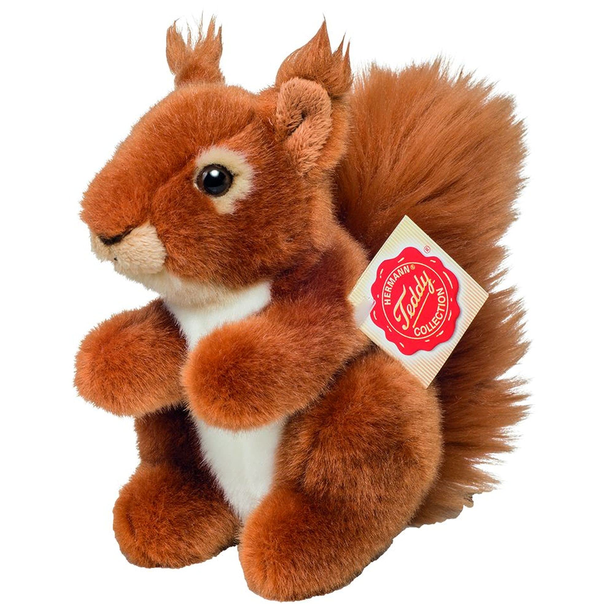 Teddy Hermann 90843 Eekhoorn 5,5"/14 cm, Knuffel, Knuffel