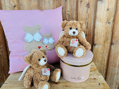 Teddy Hermann 91399 Guardian Angel Teddy 20 cm, Cuddly Toy, Plush Toy