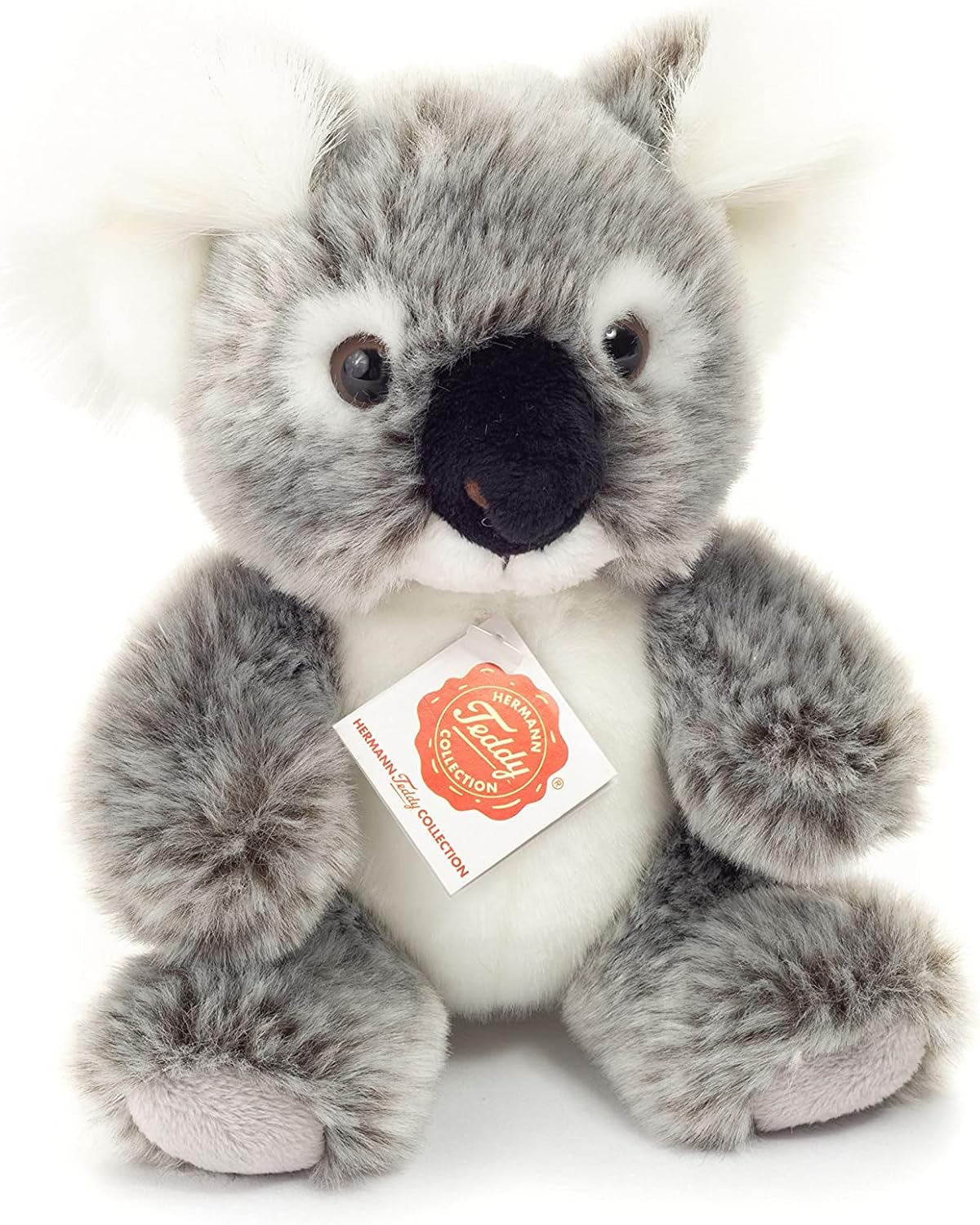 Teddy Hermann 91427 Koala sitting 18 cm, cuddly toy with 75% recycled filling material