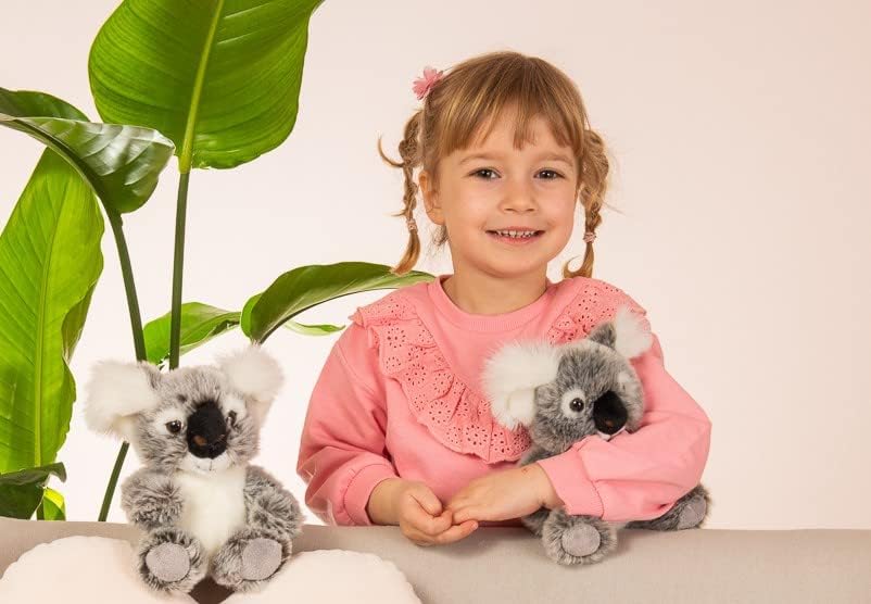 Teddy Hermann 91427 Koala sitting 18 cm, cuddly toy with 75% recycled filling material
