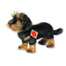 Teddy Hermann 91923 hond ruwhaar teckel 28 cm, knuffeldier, pluche dier met gerecyclede vulling