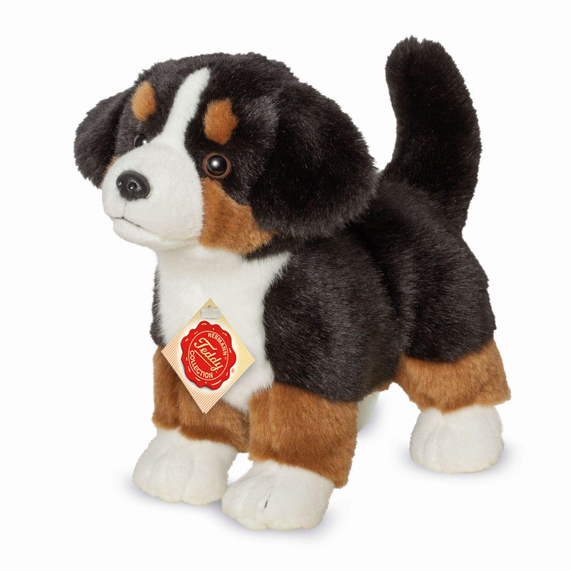 Teddy Hermann 91930 Hond Berner Sennenhond Puppy 23 cm, Zacht speelgoed, pluche speelgoed