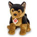 Teddy Hermann 91946 Herdershond Pup, zittend 30 cm, knuffeldier, pluche dier met gerecyclede vulling