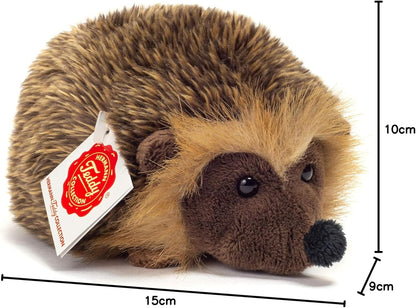 Teddy Hermann 92117 Hedgehog 15 cm, cuddly toy with 75% recycled filling material