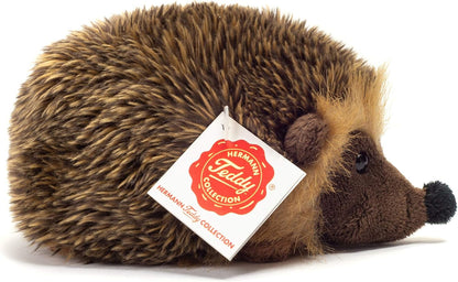 Teddy Hermann 92117 Hedgehog 15 cm, cuddly toy with 75% recycled filling material