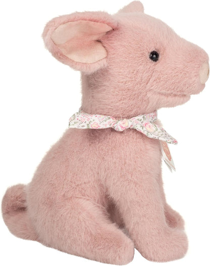 Teddy Hermann 93023 varken Audrey 23 cm, knuffeldier, pluche dier met gerecyclede vulling