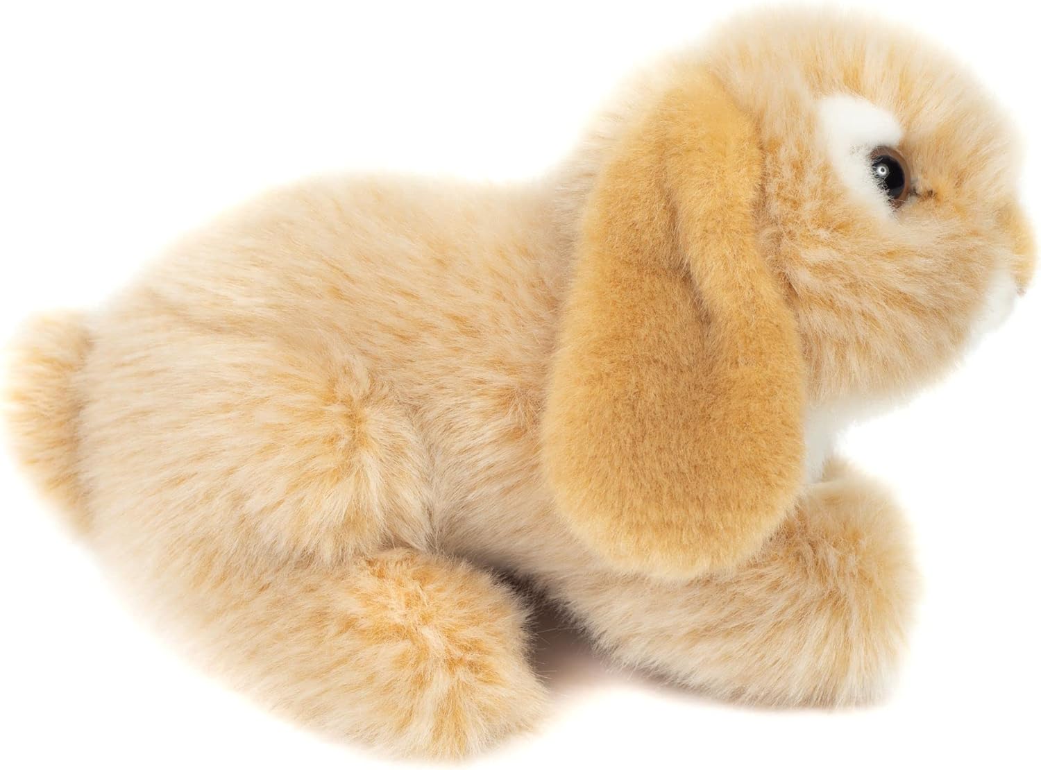 Teddy Hermann 93727 Ram rabbit beige 18 cm, cuddly toy with 75% recycled filling material