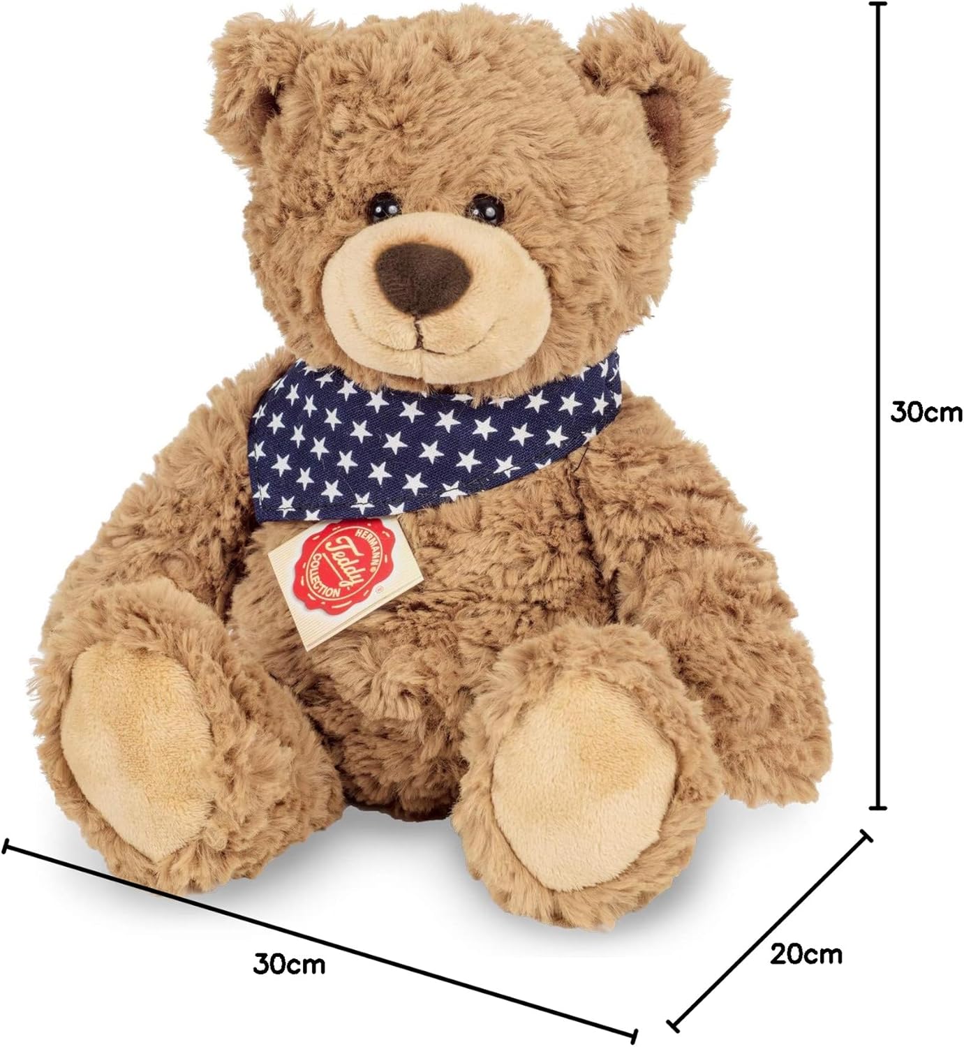 Teddy Hermann Herzekind 93894 teddybeer Rufus 30 cm, knuffeldier, pluche dier
