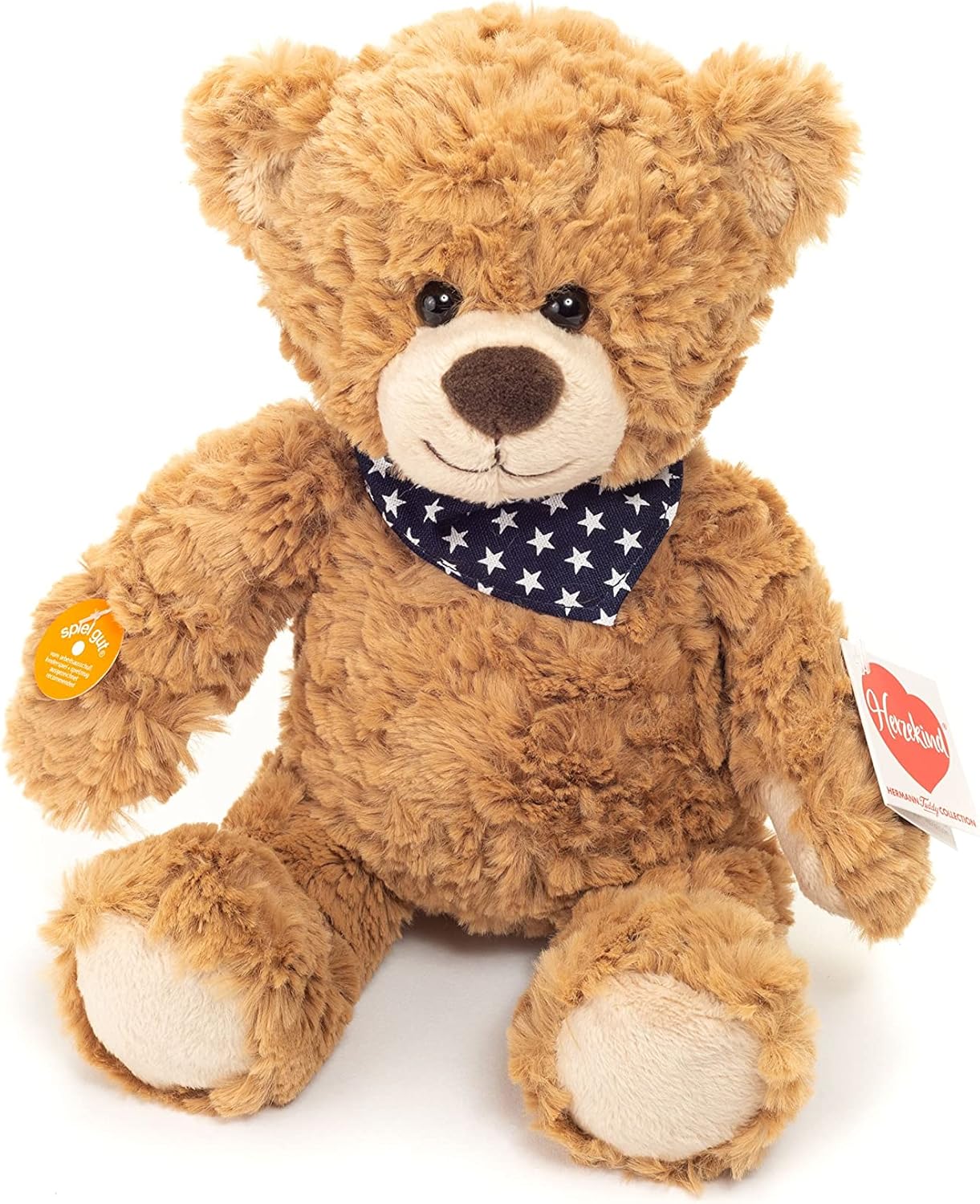 Teddy Hermann Herzekind 93894 teddybeer Rufus 30 cm, knuffeldier, pluche dier