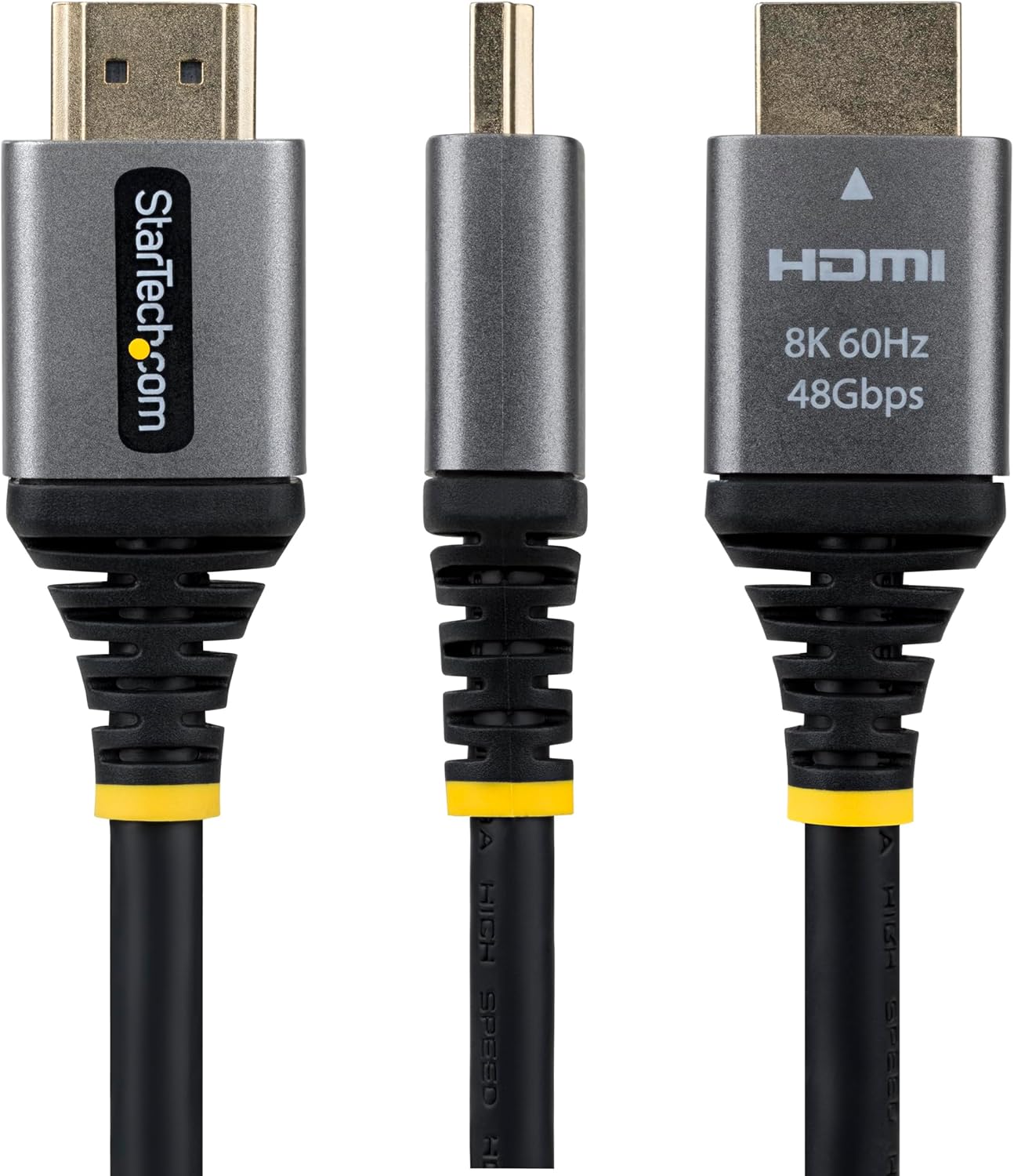 StarTech Cavo HDMI Ultra High Speed Certificato da 30 cm, HDMI 2.1, 8K 60Hz / 4K 120Hz, con HDR10+ ed eARC, Larghezza di banda 48 Gbps