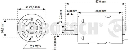 Raboesch - Brusched Motor Blue Rm410 7,2v