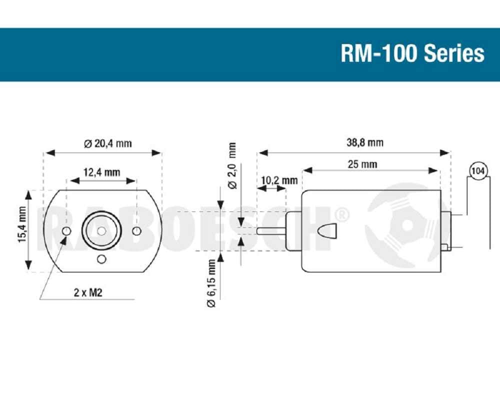 Elektrische motor Blue RM-130 12V