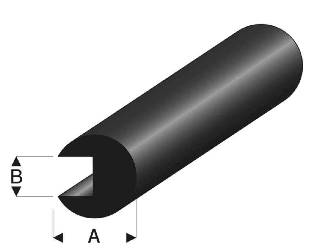 Raboesch - Rubber Fender Profile Round ?ƒ4X1Mm L=2M