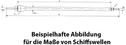 Raboesch - Ballbearing Shaft ?ÿ5 L=450mm M5