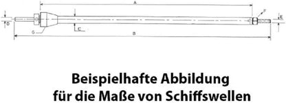 Raboesch - Ballbearing Shaft ?ÿ5 L=290mm M5