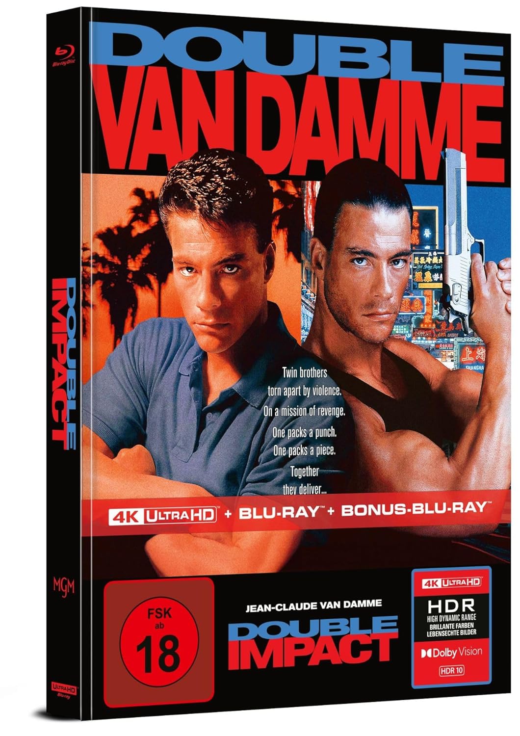 Geballte Ladung – Double Impact - Limitiertes Mediabook - Cover B (4K Ultra HD Bonus