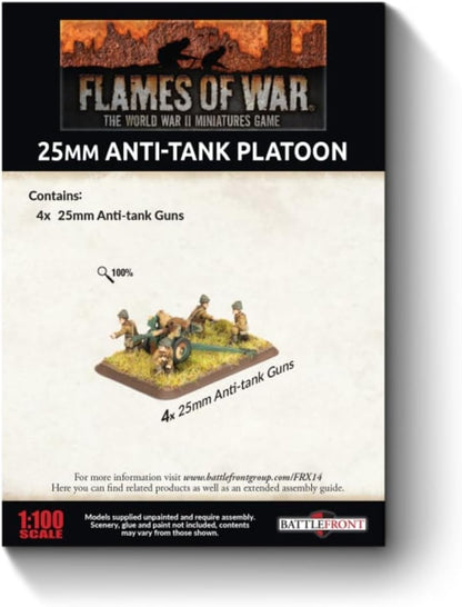 Flames of War: FRX14 Hotchkiss 25mm Anti-tank Platoon (x4 guns