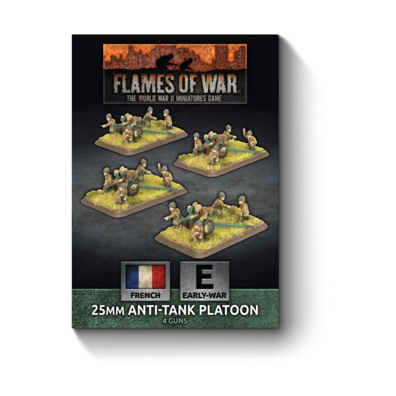Flames of War: FRX14 Hotchkiss 25mm Anti-tank Platoon (x4 guns