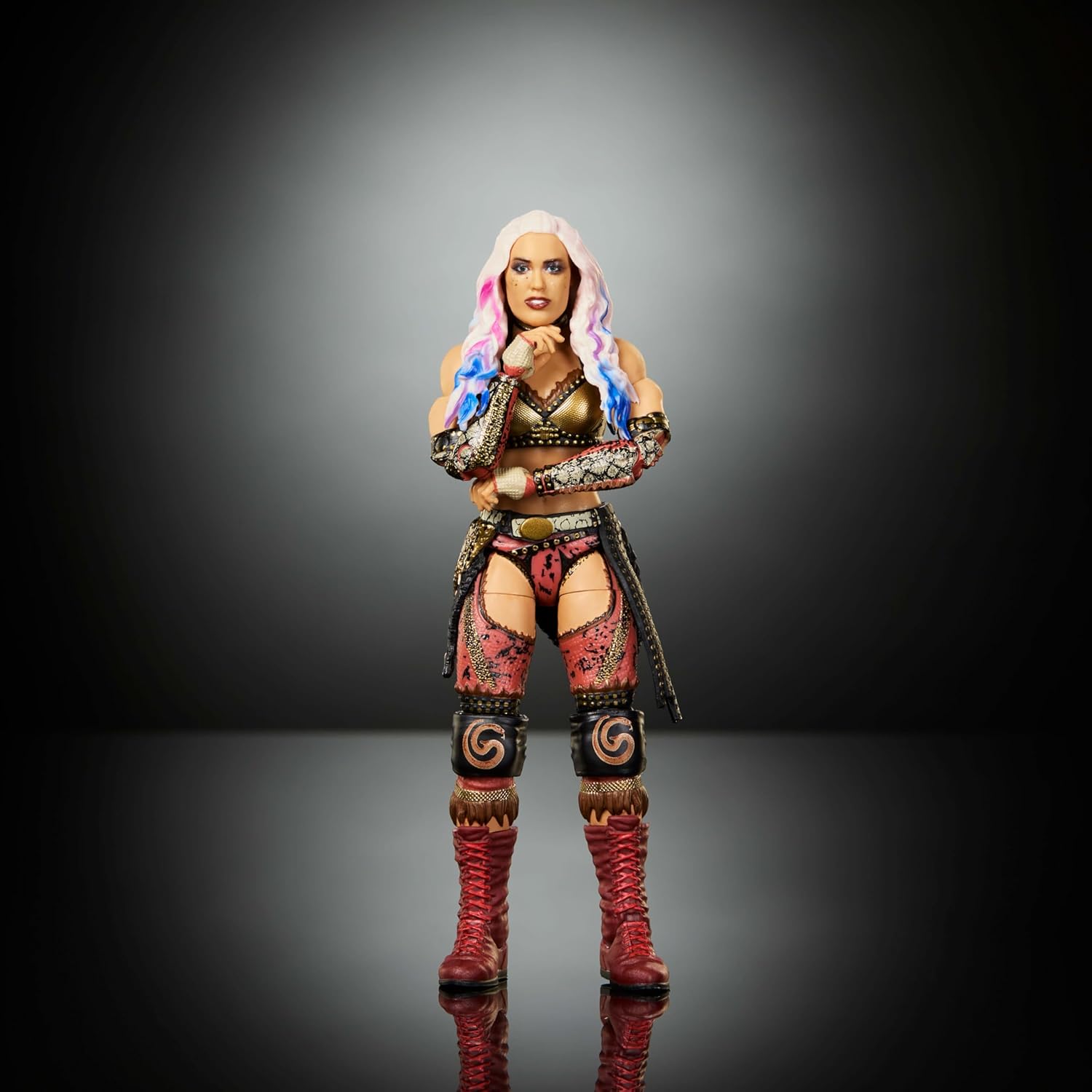 Mattel WWE Elite Action Figure & Accessories, Series #125 Set, 6-inch Collectible Giulia with 25 Articulation Points & Swappable Hands