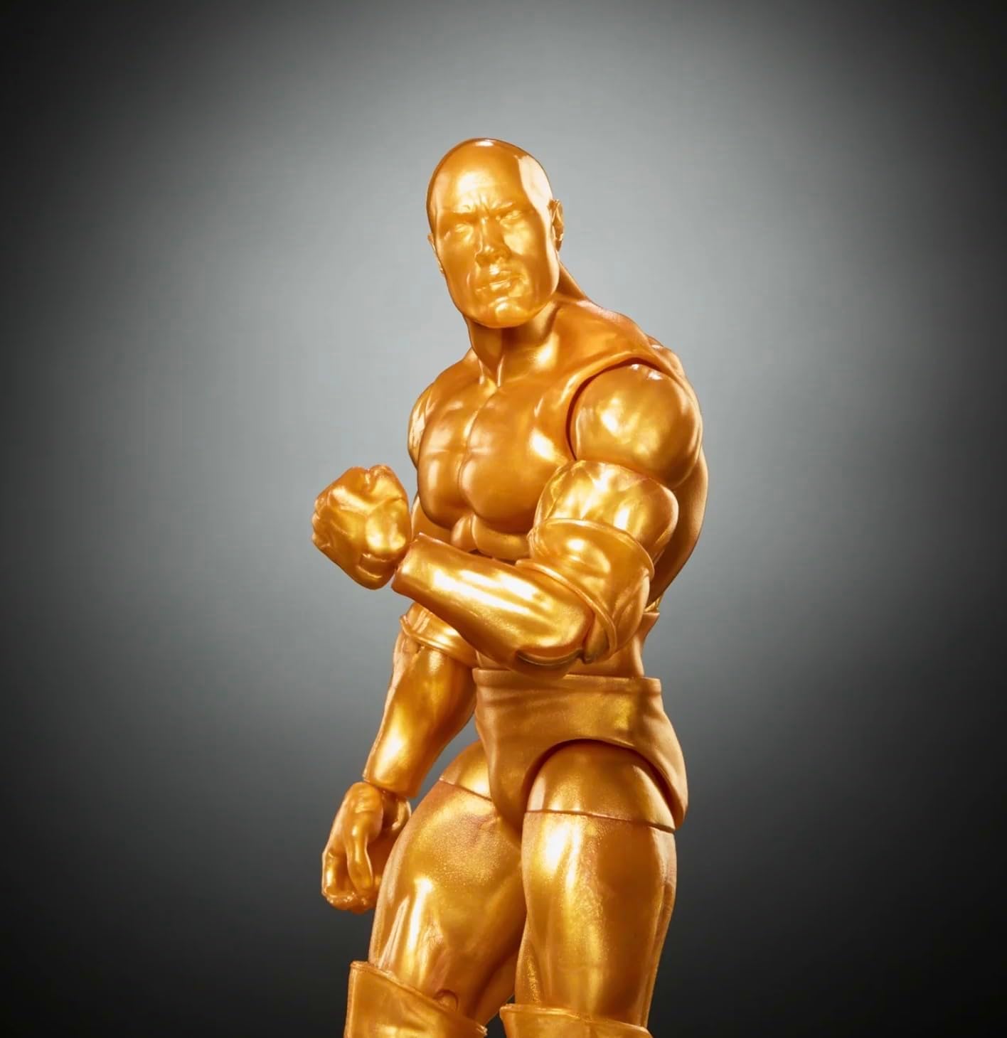 WWE The Rock The Final Boss Gold Collectors Edition Mattel Elite Collection Series 125 Wrestling Action Wrestler Figure Toy