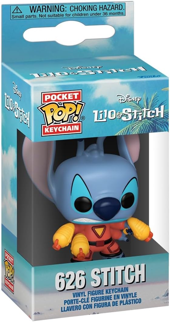 Funko POP! Keychain: Lilo & Stitch- 626 Stitch Novelty Keyring - Collectable Mini Figure - Stocking Filler - Gift Idea - Official Merchandise - Backpack Decor