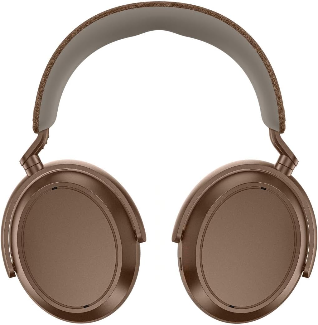 Sennheiser MOMENTUM 4 Wireless Noise Cancelling Headphones - Bluetooth Headset for Crystal-Clear Calls with Adaptive Noise Cancellation, Over-Ear Headphones, Up To 60HR Playtime, Folding Design, Brown