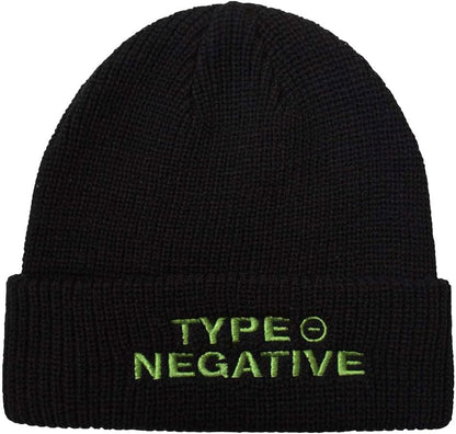 Rock Off officially licensed products Type O Negative Text Band Logo Beanie Hat Size One Size Black