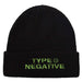 Rock Off officially licensed products Type O Negative Text Band Logo Beanie Hat Size One Size Black