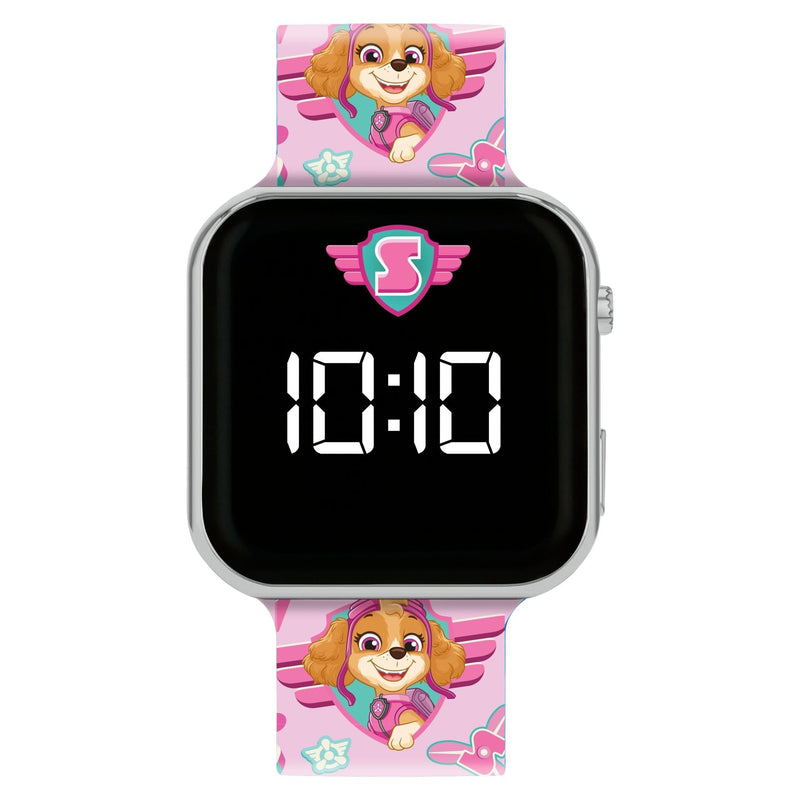 Accutime Paw Patrol Skye Pink Printed Strap LED Watch PAW4628