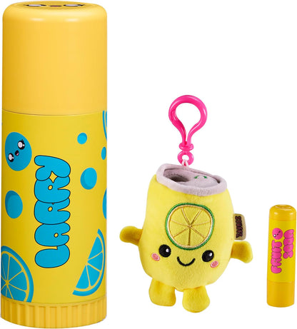 Trendy Self-Care Toycessories. Stuffie with Keychain & Matching Lip Balm Set, STYLES MAY VARY