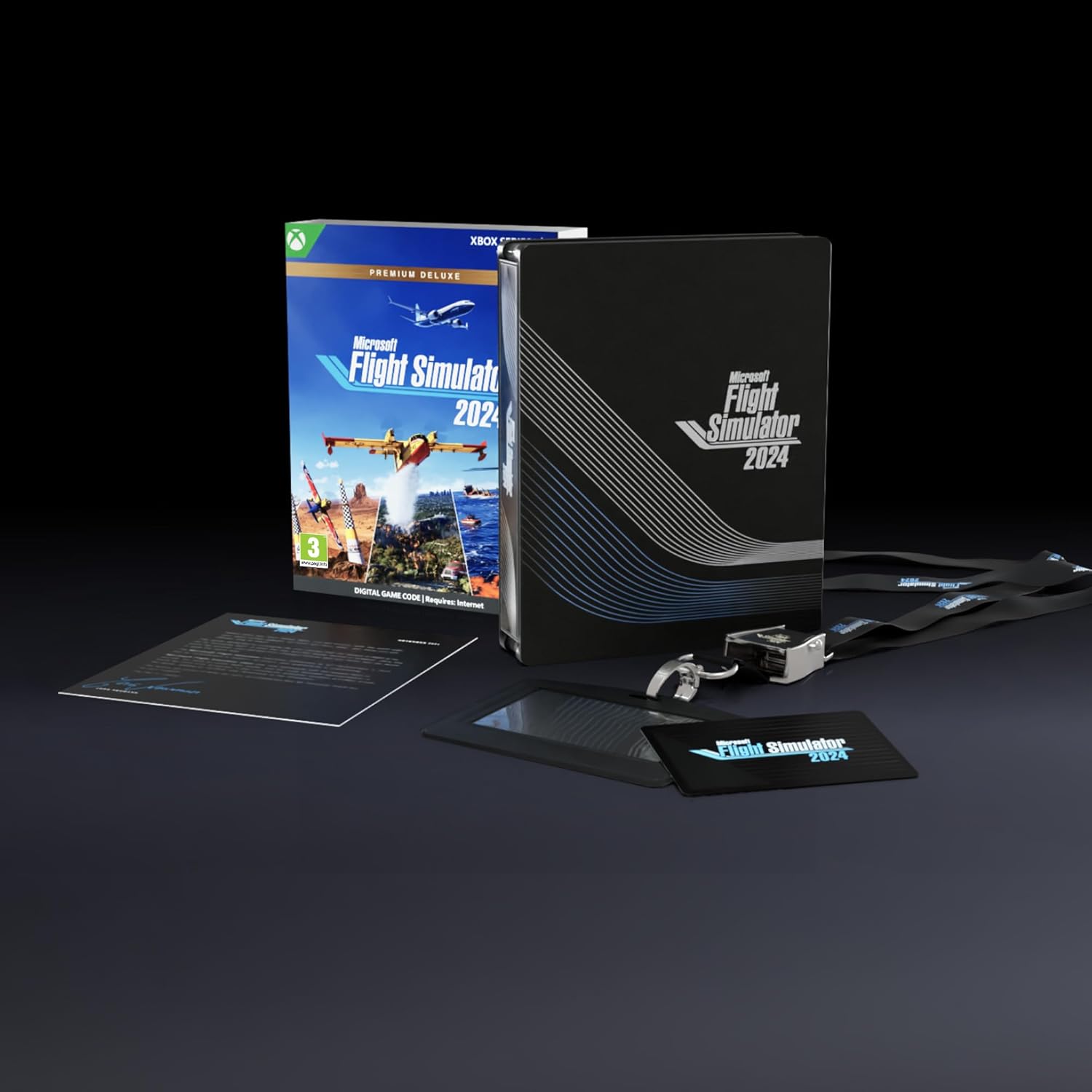Microsoft Flight Simulator 2024 – Premium Deluxe SteelBook® Edition – Xbox Series X|S and Windows Digital Code